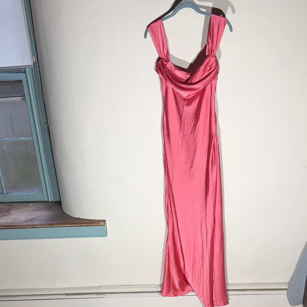Beginning Boutique Coral Pink Prom Dress